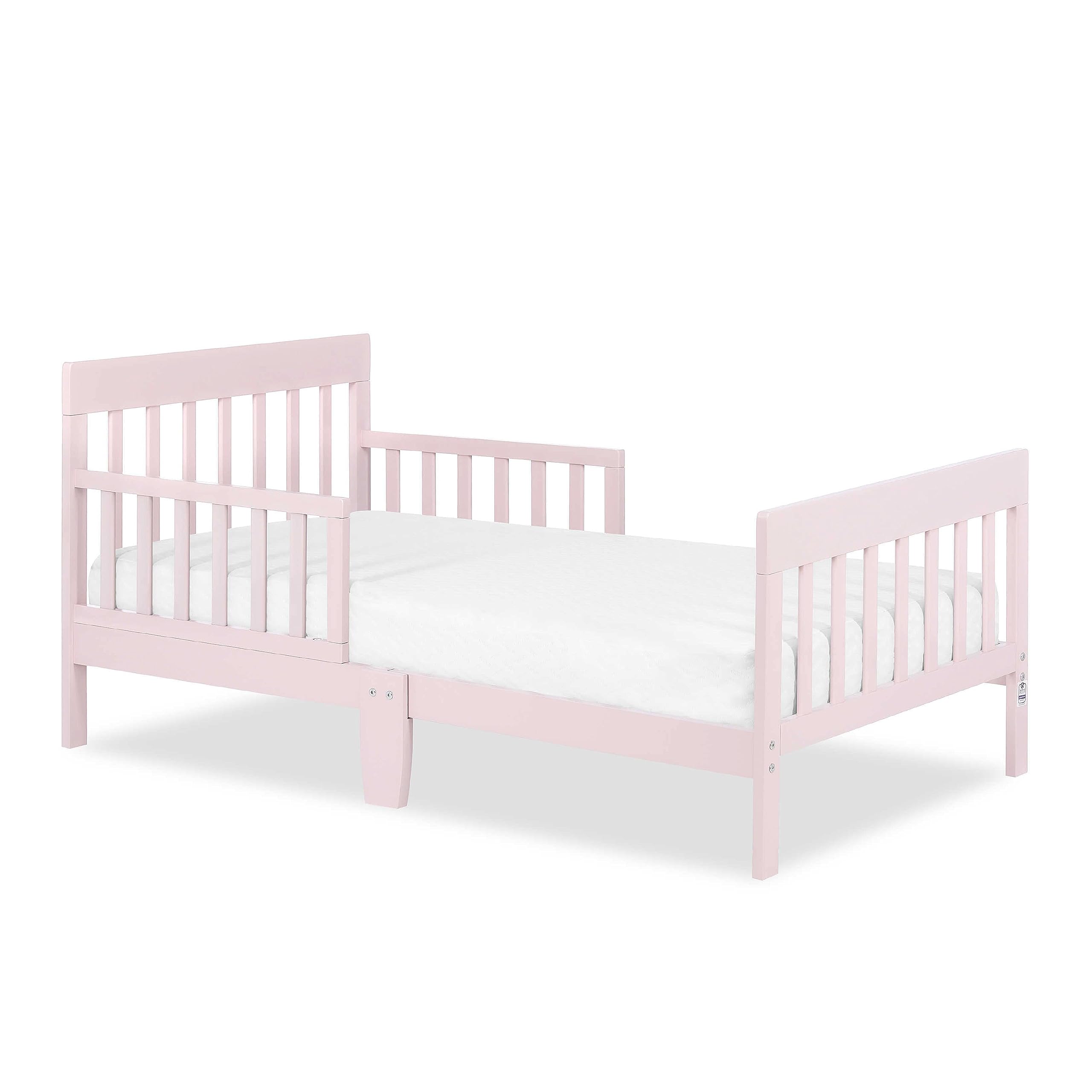 Dream On Me Finn Toddler Bed in Pink, Greenguard Gold and JPMA Certified, Non-Toxic Finish, Made of Sustainable New Zealand Pine