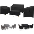 SIRUITON Patio Furniture Covers 4 Piece Set, Outdoor Furniture Cover Waterproof, Patio Furniture Set Covers, Heavy Duty Durable 