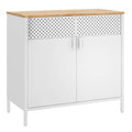 SONGMICS Storage Cabinet, Floor Standing Cabinet with Door, 15.7 x 31.5 x 29.9 Inches, Adjustable Shelf, Space-Saving Sideboard,