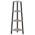 VASAGLE Corner Shelf Stand, 4-Tier Corner Bookshelf, Industrial Corner Ladder Shelf, Plant Stand Display Shelf for Living Room, 