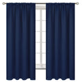 BGment Rod Pocket Blackout Curtains for Bedroom - Thermal Insulated Room Darkening Curtain for Living Room, 52 x 63 Inch, 2 Pane