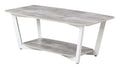 Convenience Concepts Graystone Coffee Table, Gray / White Frame