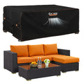 Enzeno Patio Furniture Set Cover, Outdoor Sectional Sofa Couch Set Covers Waterproof, Garden Dining Table Chair Set Cover Outsid