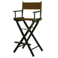 Casual Home 230-02/021-45 Director Chair 30 - Bar Height BlackFrame/Brown Canvas