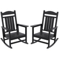 Greesum Rocking Chairs Outdoor, Set of 2 Heavy-Duty Patio Chair with 360lbs Capacity, All-Weather Resistant, Smooth Gliding Moti