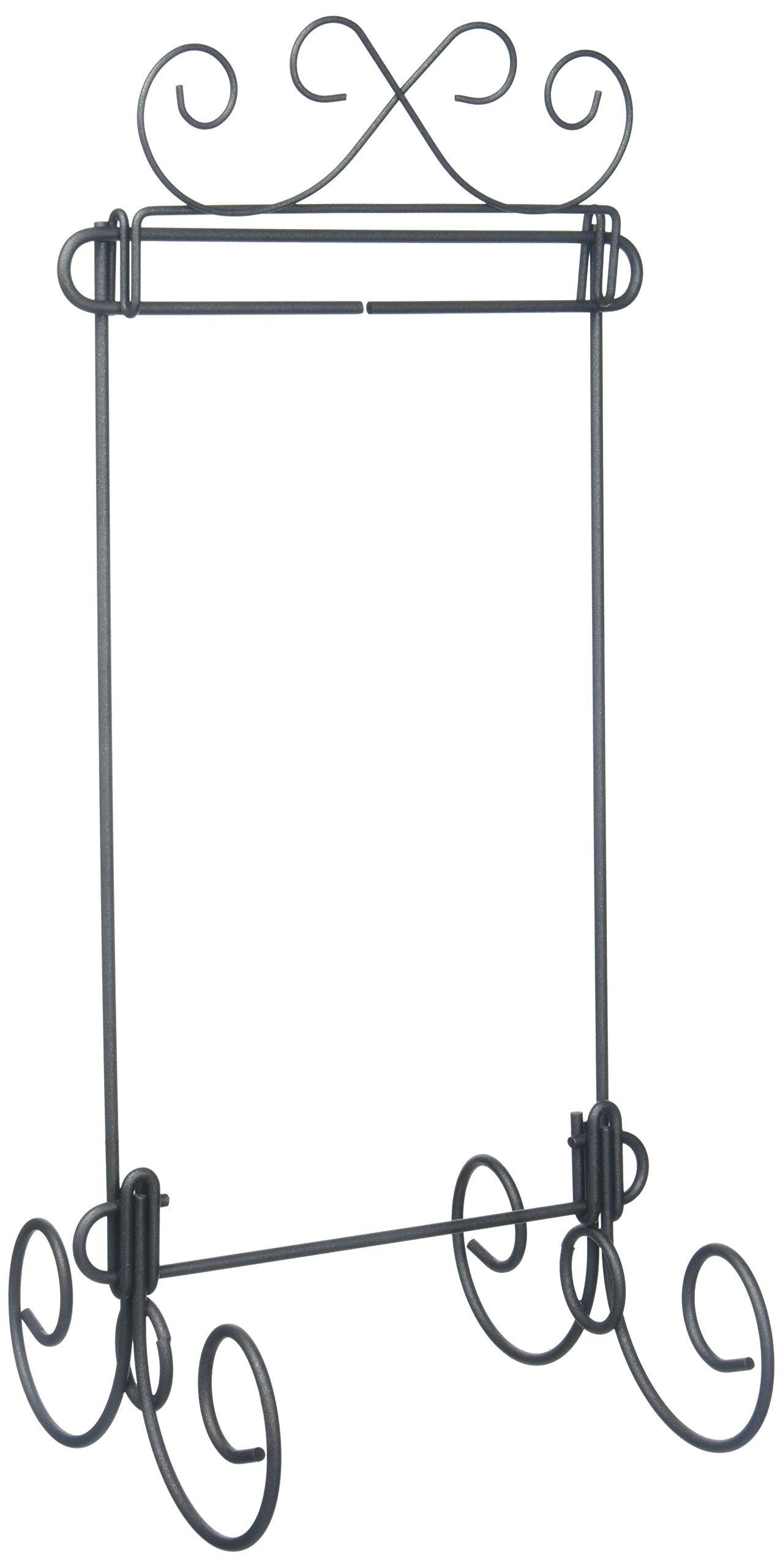 Ackfeld 6in x 12in Scroll Single Stand Silver, 6 x 12