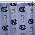 College Covers Everything Comfy North Carolina Tar Heels Bright and Colorful Shower Curtain Cover 70 x 72