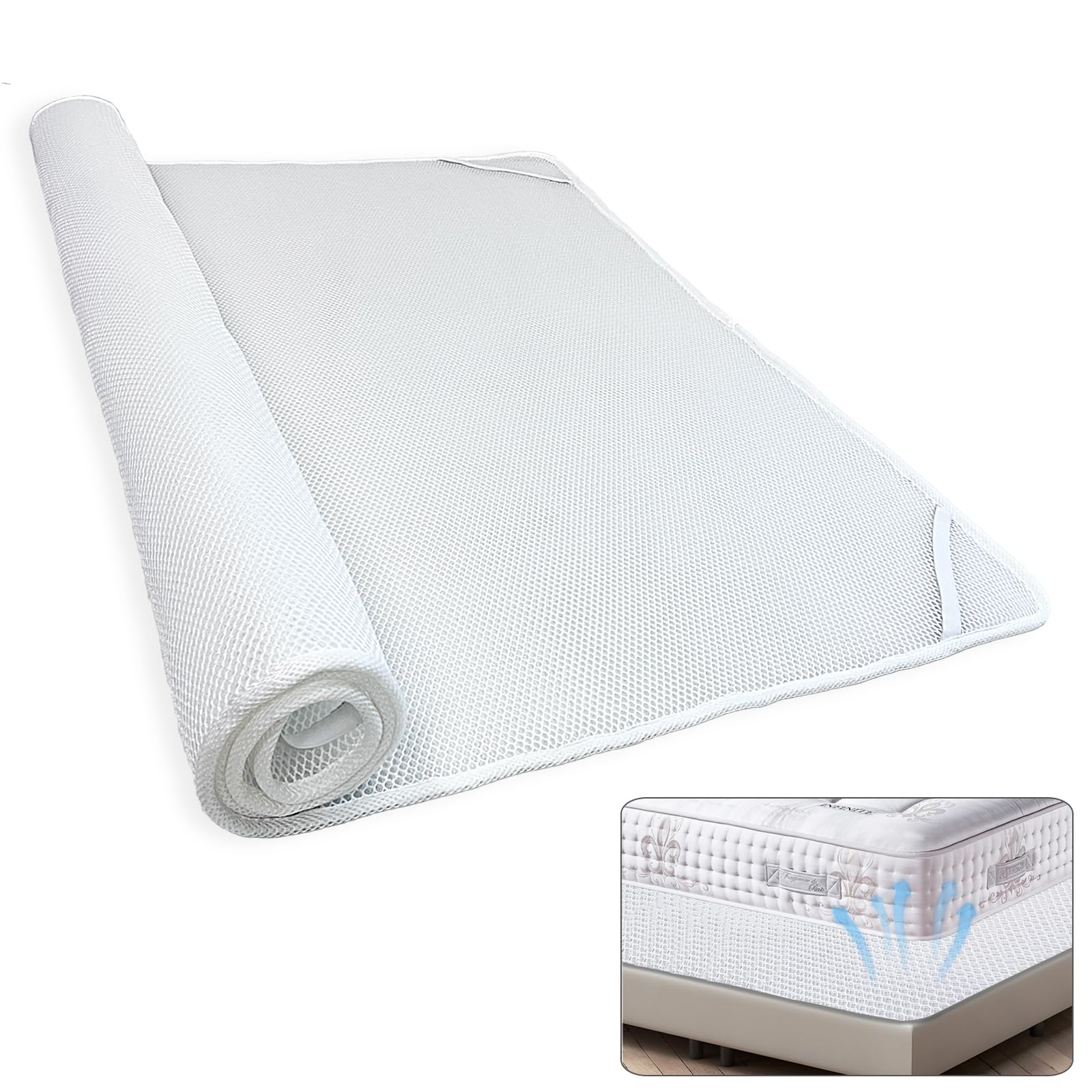 RV Accessories Mattress Underlay- Breathable 3D Mesh Fabric Ventilation Pad for Camper, Motorhome or Boat- Keeps Beds Dry by Pro