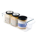 iDesign Linus Plastic Fridge and Freezer Storage Organizer Bin with Handle, Clear Container for Food, Drinks, Produce Organizati