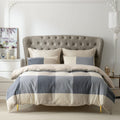 Buffalo Plaid Duvet Cover Queen Cotton Gingham Bedding Sets, 3 Pieces Gingham Duvet Set for All Seasons, 1 Duvet Cover and 2 Pil