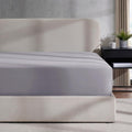 Nestl Grey Lavender California King Fitted Sheet, Extra Deep Pocket Cal King Fitted Sheet Only, 1800 Microfiber Fitted Bed Sheet