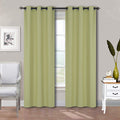 Home Collection 2 Panels 100% Blackout Curtain Set Solid Color with Rod Pocket Grommet Drapes for Kitchen, Dinning Room, Bathroo