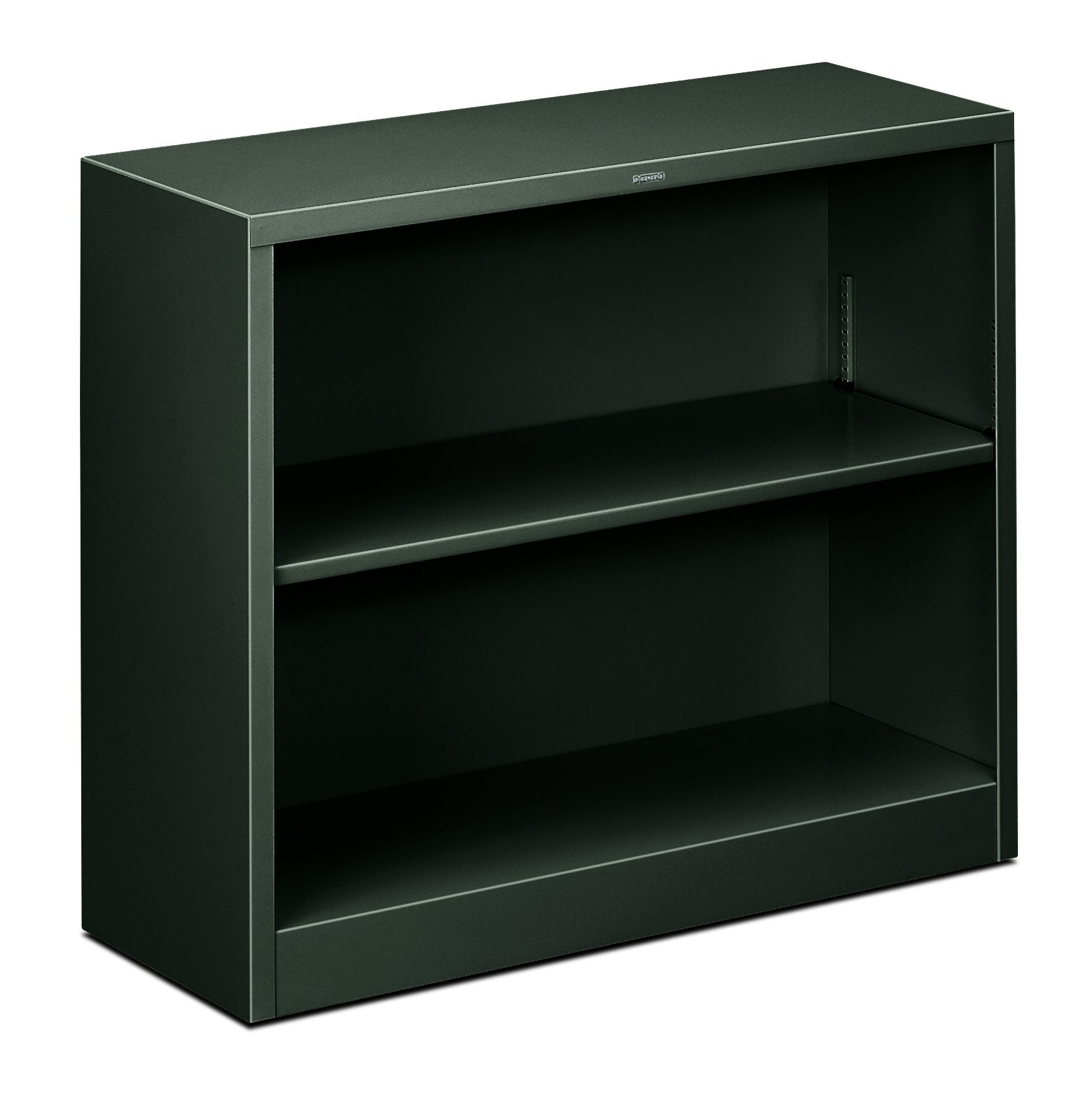 HON Metal Bookcase - Bookcase with Two Shelves, 34-1/2w x 12-5/8d x 29h, Charcoal (HHS30ABC)