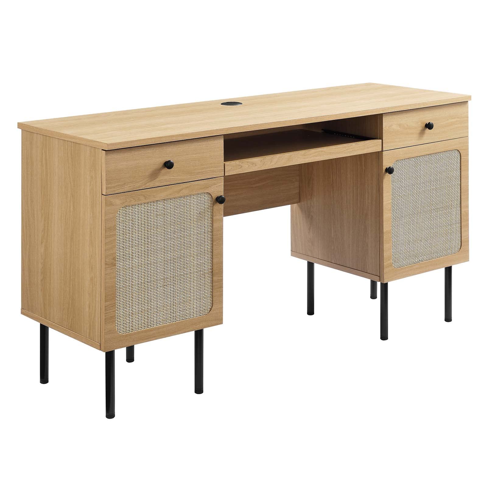 Modway EEI-6199-OAK Chaucer Office Desk, Oak