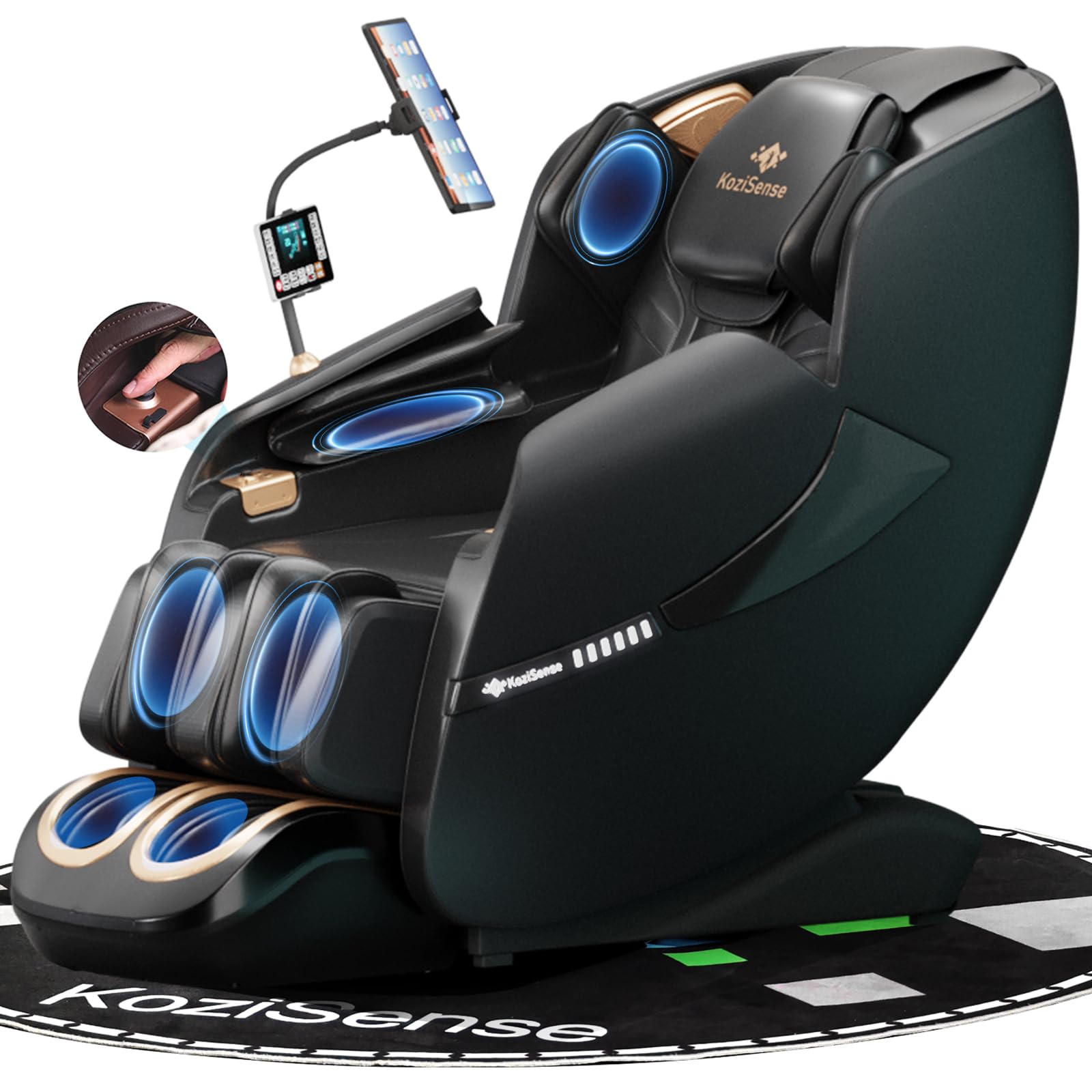 KoziSense 2025 Massage Chair Full Body, Zero Gravity SL-Track Shiatsu Massage Recliner Chair with Heat, AI Control, Body Scan an
