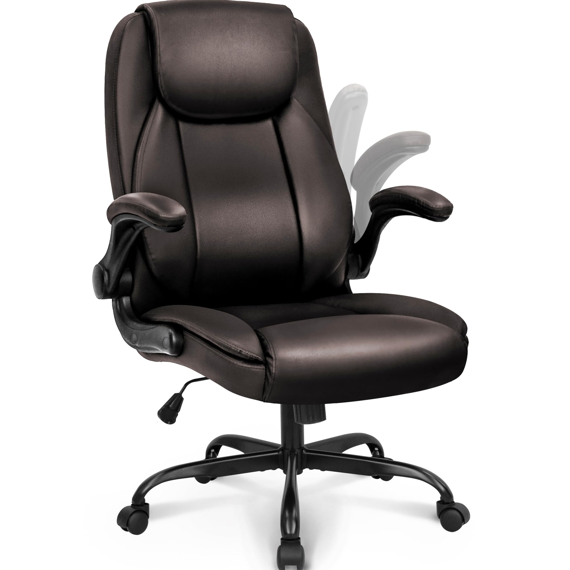 NEO CHAIR Ergonomic Office Desk Gaming Computer Chair Executive High Back Support Flip-up Arms Adjustable Height Swivel Rolling 