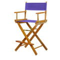 Casual Home 220-05/021-41 Honey Oak Director Chair 24 - Counter Height OakFrame/Purple Canvas
