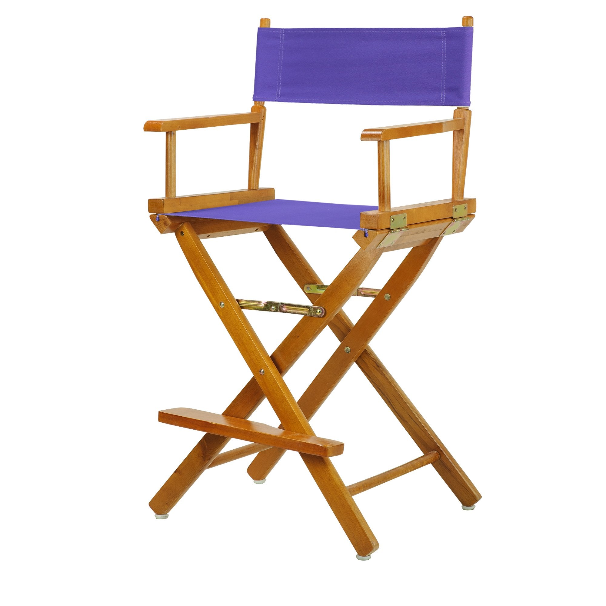 Casual Home 220-05/021-41 Honey Oak Director Chair 24 - Counter Height OakFrame/Purple Canvas