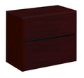 HON 10500 Series Two-Drawer Lateral File 36w x 20d x 29-1/2h Mahogany