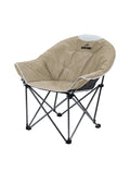 OUTDOOR LIVING SUNTIME Sofa Chair, Oversize Padded Moon Leisure Portable Stable Comfortable Folding Chair for Camping, Hiking, C