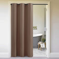 NICETOWN Faux Folding Accordion Doors, Front Door Curtains for Doorway, Privacy Blackout Living Room Bedroom Divider/Sliding Pat
