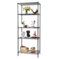 FDW Shelves,Wire Shelving Utility Storage Shelves Shelving Unit NSF Certified Height Adjustable Metal 5 Tier Shelves Easy Assemb