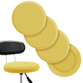 Tatuo Round Bar Stool Seat Covers Washable Stool Cushion Slipcover Elastic Bar Chair Covers for 14-17 Inch Chair (Yellow, 4 Piec