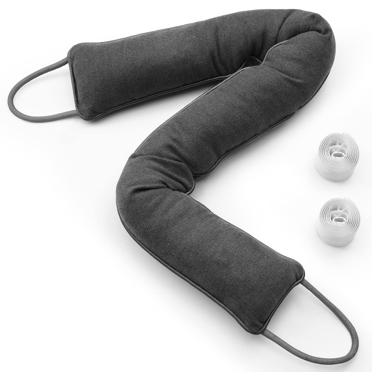 Tuffen Door Draft Stopper, 37 Inch Weighted Under Door Noise Cold Air Blocker, Heavy Duty Sound Proof Draft Guard Gap Snake for 