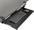 Keyboard Tray Under Desk Pull Out with Extra Sturdy C Clamp Mount System, 27.3 (32.5 inch Including Clamps) x 11 Inch Slide-Out 