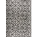 Nicole Miller New York Patio Country Danica Transitional Geometric Indoor/Outdoor Area Rug, Black/Grey, 311x52