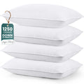 Utopia Bedding Bed Pillows for Sleeping (White), King Size, Set of 4, Hotel Pillow, Cooling Pillows for Side, Back or Stomach Sl