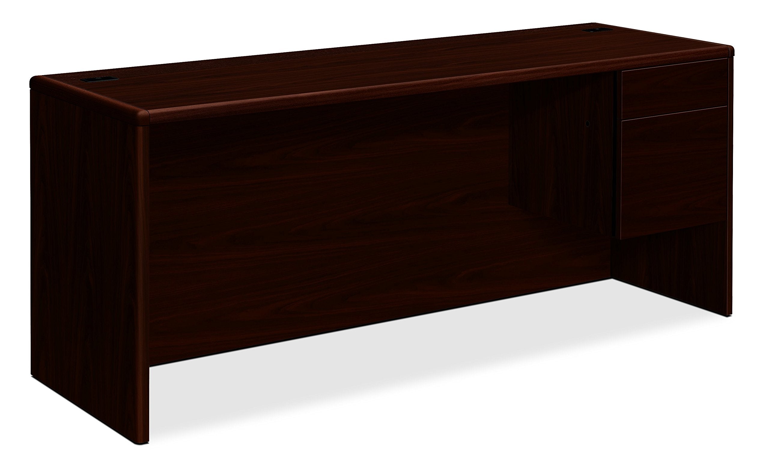 Hon Pedestal Credenza, Right, 72 by 24 by 29-1/2-Inch, Mahogany