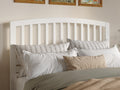 AFI Richmond Queen Size Headboard with Attachable Charger in White