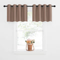 NICETOWN Blackout Tiers Camper RV Curtains for Small Window - Grommet-Top Window Treatment Blackout Panel Drapes for Bedroom/Off