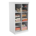 ClosetMaid Modular Storage Shelf Unit with 12 Shelves, Wood Closet Organizer Adjustable, Dividers, Stacking, Full Backer, Decora