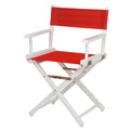 Casual Home 18 Directors Chair White Frame with Red Canvas