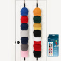 Jokari Over-The-Door Hat Rack Organizer 4 Pack - Holds Up to 32 Baseball Caps, Snapbacks, Visors - Adjustable Door Hat Storage w