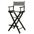 Casual Home 230-02/021-18 30 Directors Chair Black Frame-with Grey Canvas, Bar Height