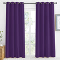 NICETOWN Blackout Window Curtain Short, 55W x 86L, Sold Individually, Royal Purple Color, Home Fashion Thermal Insulated Room Da
