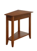 Convenience Concepts American Heritage Wedge End 24 Classic Living Storage Shelf, Side Family Room, Bedside Table, Cherry