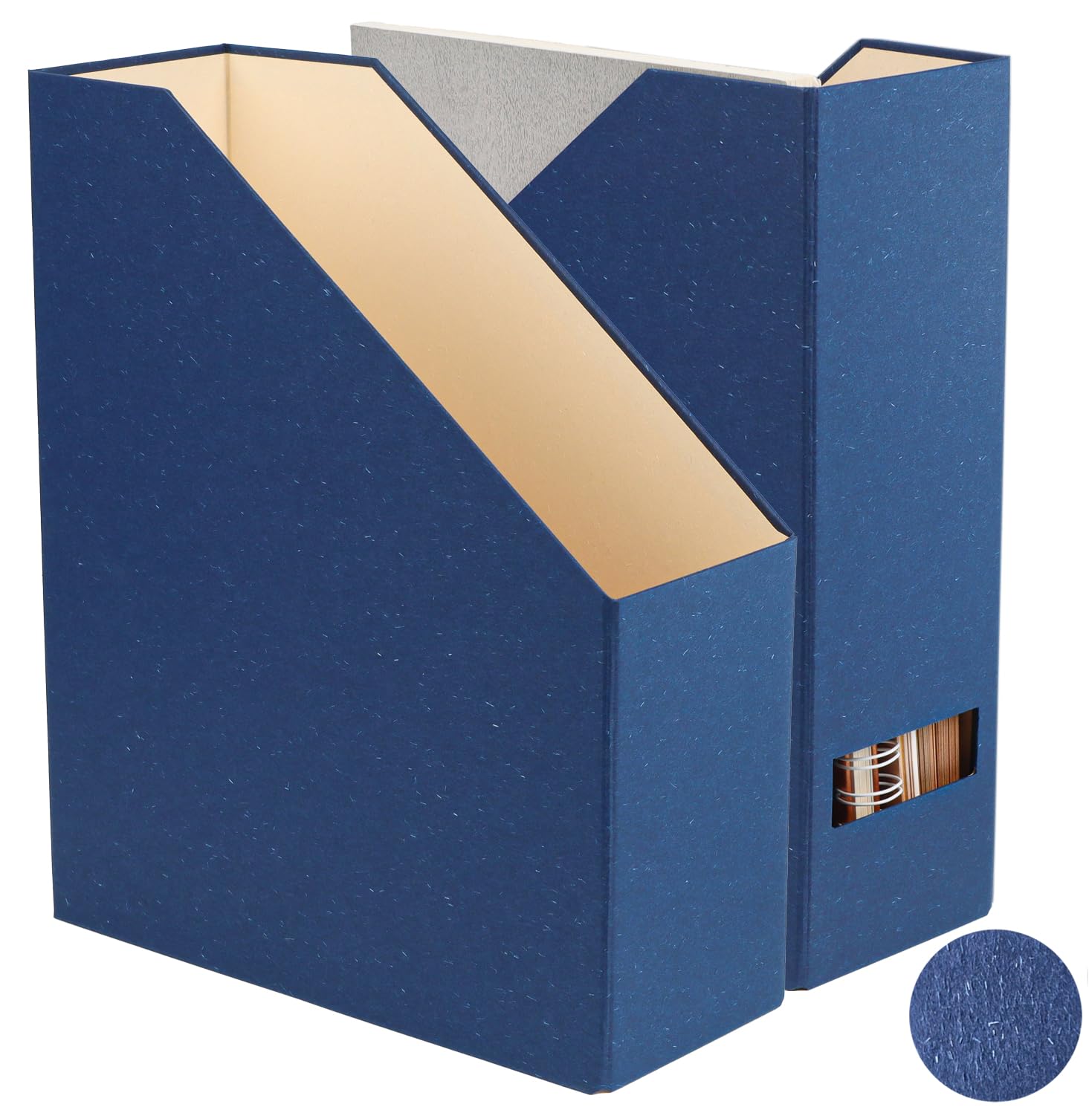 LifeSto Magazine Holder - File Holder and Desk Organizer, Paperboard Book Organizer and Storage Box for Documents, Magazine Hold