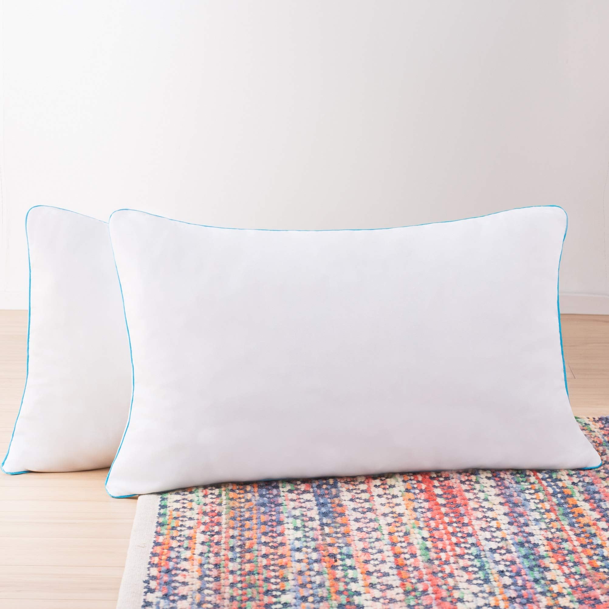 Linenspa Bed Pillow] [King] Size Set of 2 - Shredded Memory Foam for Sleeping - Stomach/ Side and Back Sleeper 2 Pack