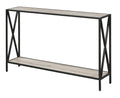Convenience Concepts Tucson Console Table 47.25 - Modern Sofa Table with Storage Shelf, Entryway Hall Table for Living Room, San