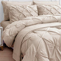 LANE LINEN California King Comforter Set, 7 Piece Cal King Bed in a Bag, Pintuck Cal King Bedding Set, Soft Cali King Bed Set, C