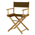 Casual Home 200-00/021-45 Directors Chair Canvas 18 - Classic Height Natural Frame/Brown