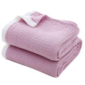 SE SOFTEXLY Muslin Blanket 4-Layer Yarn Dyed,100% Cotton Throw Blanket for Couch Sofa Bed,Breathable Gauze Blanket for Adults,So