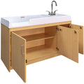 Tot Mate Infant Changing Table with Sink, Assembled (Maple/Maple), 59.5 W x 23.5 D x 37.5 H