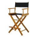 Casual Home Directors Chair ,Honey Oak Frame/Black Canvas,24 - Counter Height