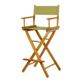 Casual Home 30 Directors Chair Honey Oak Frame-with Olive Canvas, Bar Height