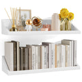 SRIWATANA Floating Shelves Large Set of 2, 24 Inch Wide Wall Shelves Wood Shelves Wall Mounted for Wall Decor in Bedroom, Living